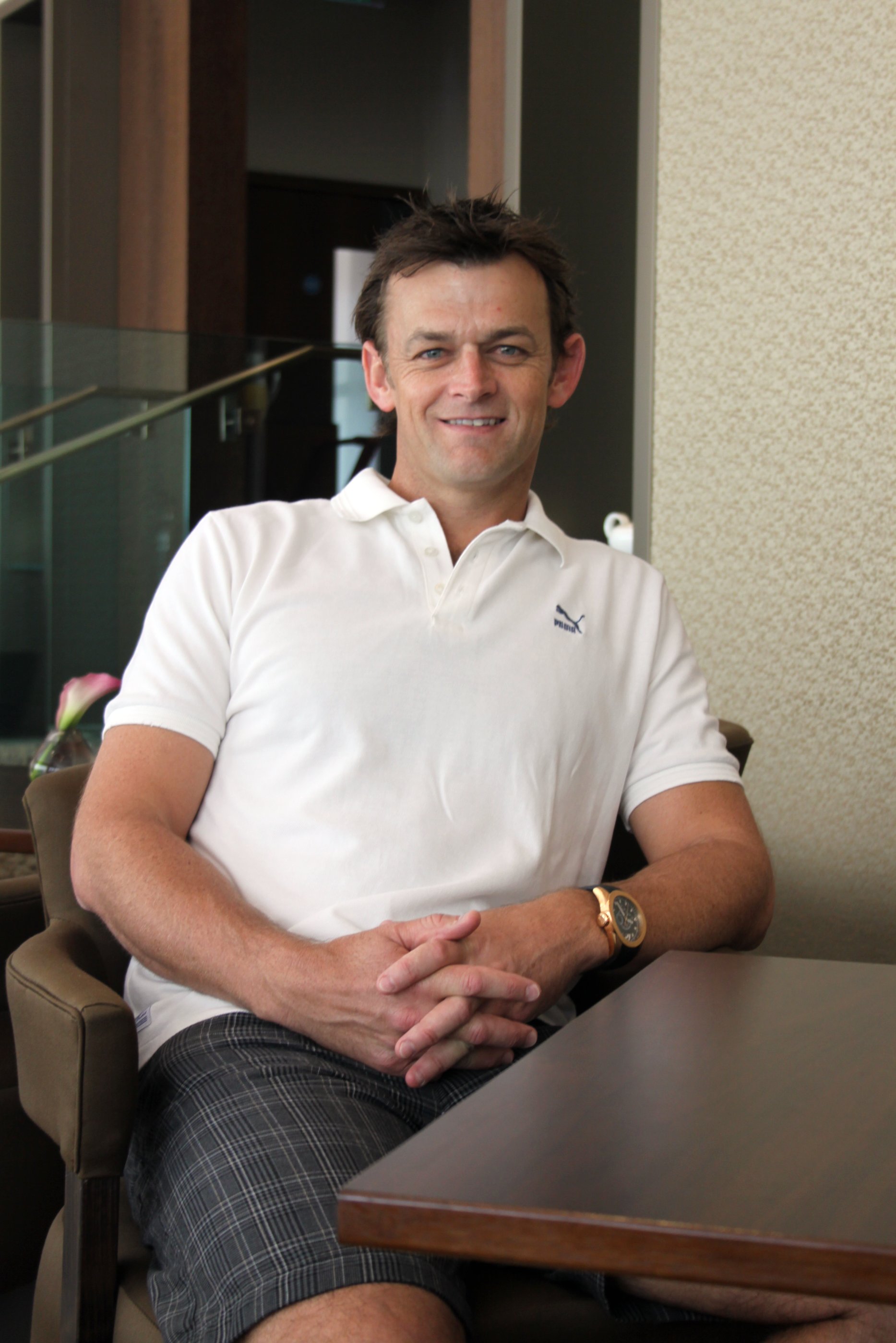 Adam Gilchrist in a cricket portrait