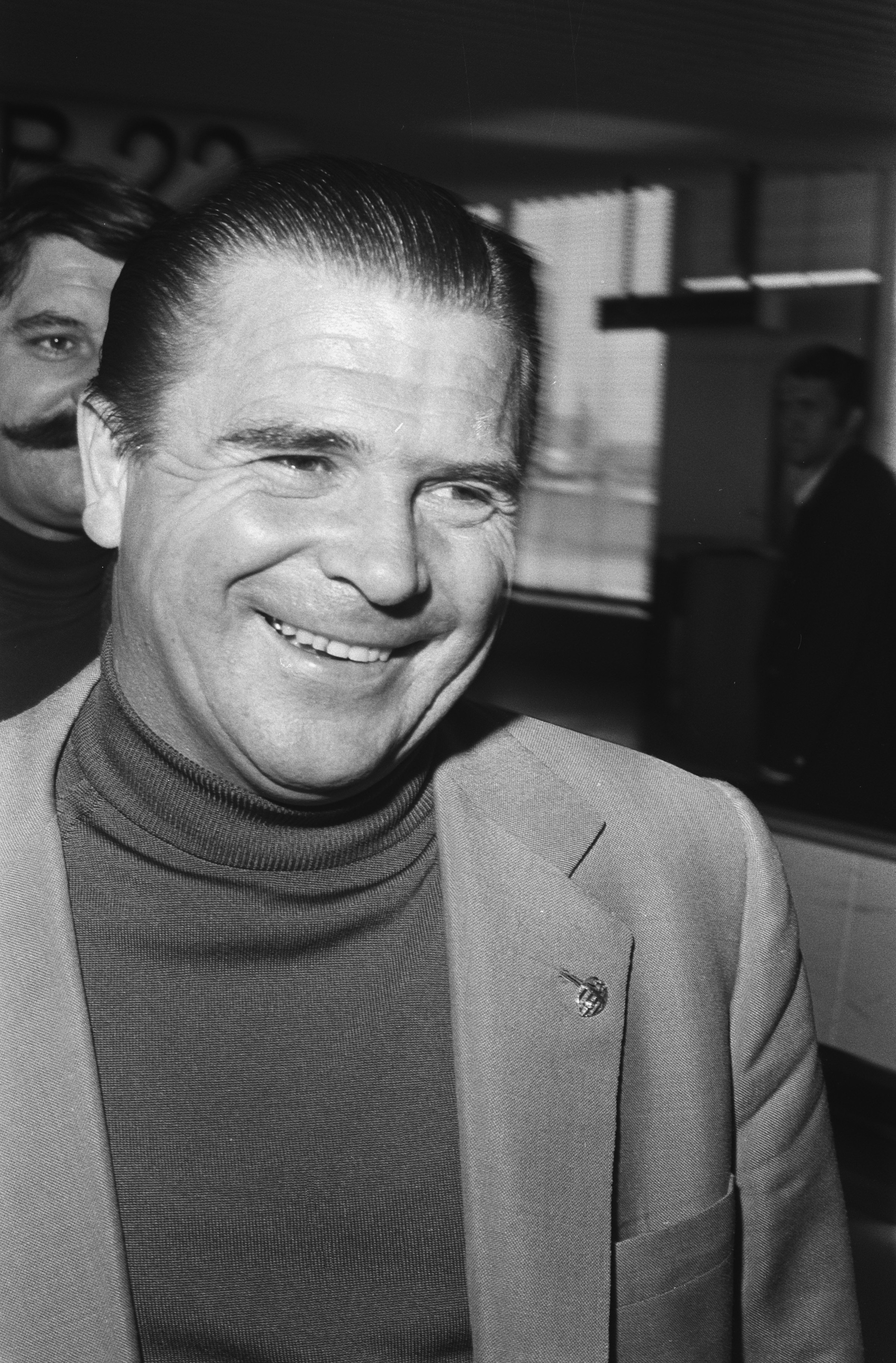 Ferenc Puskás in a formal portrait