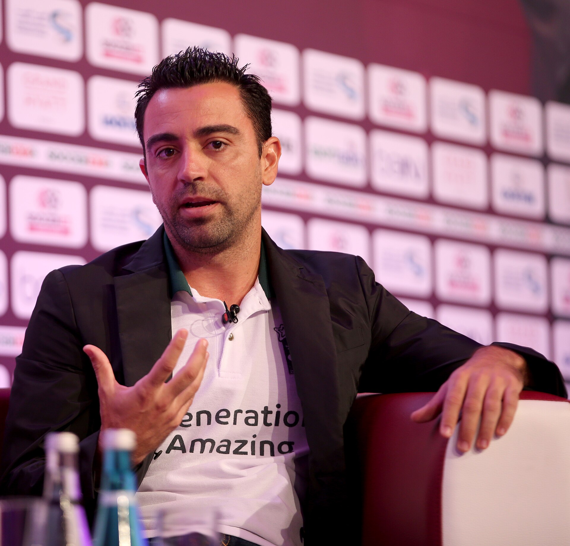 Xavi Hernández at a public appearance